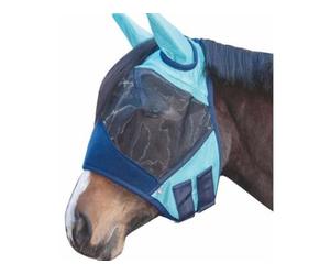 HKM Lissabon Style Anti-fly mask Aqua Pony