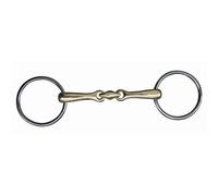 HKM 9912.0838 Argentan Double Jointed Snaffle Bit 14mm