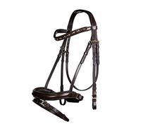 HKM Luna Snaffle Bit Brown Thoroughbred Size