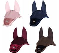 HKM Mellow Velvet Ear Bonnet Dark Brown Pony