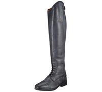 HKM Men's 3997 Reitstiefel Valencia, Lederreitstiefel, Langlänge/Enge Weite, 36-46 Riding Boots, Black Grey, 8.5 UK
