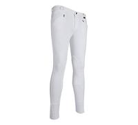 HKM Men's Basic Riding Breeches, White, 34