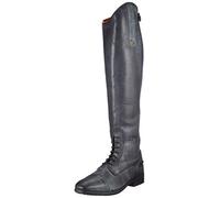 HKM Men's Reitstiefel Valencia Lederreitstiefel Unisex Standardlänge/-Weite 36-46 Pants, Black Grey, 12 UK
