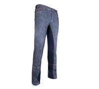 HKM Men's Texas New Jodhpur Breeches, Deep Blue/Deep Blue, 36