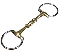 HKM Olive Head Bit 16 mm, Double Broken, Argentan, 65 mm/W125