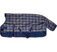 HKM Orlando check 600D, 100g filling Highneck rug Navy/Green Checked 6'0