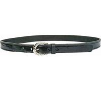 HKM PATENT LEATHER MEN 'S BELT Mara 2.5 cm, Men, Gürtel aus Lackleder -Mara- 2,5 cm, black, 100-110 cm