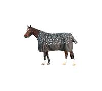 Hkm Pittsburgh Stars 600D 300g Highneck Turnout Rug - 6'0 · Grey