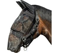 HKM Premium Anti fly mask with nose protection Black Cob