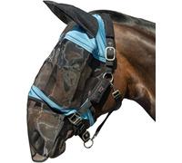 HKM Premium Anti fly mask with nose protection Smokey Blue Full
