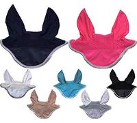 HKM Premium Fly Cover White/Silver Pony