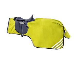 HKM Reflective Exercise sheet with fleece lining Neon Yellow 7'3