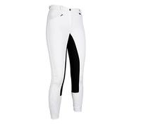 HKM Reithose -Basic Belmtex Grip Easy- 3/4 Besatz1291 Trouser White/Black 40