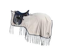 HKM Ride On Fly Sheet Horse Rugs | Lightweight Protection Blanket from Flies and Insects With Fringes | Durable Rip Proof Polyester Material with Touch Close Fastening