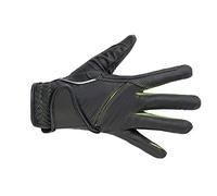 HKM Riding Gloves Fashion Gloves, Children's, 86679156.0019, Schwarz/Grass Grün, 12 (EU)