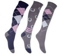 HKM Riding Socks -Cardiff- Set of 3