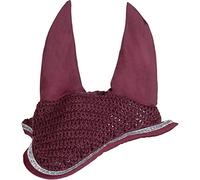 HKM Romy Ear Bonnet Wine Red Shetland pony