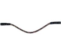HKM Rosegold Glamour Style Browband Black/Rose-Gold Cob