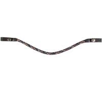 HKM Rosegold Glamour Style Browband Brown/Rose-Gold Full