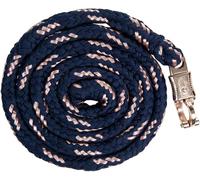 HKM Rosegold Lead Rope With Snap Hook Navy/Rose-Gold 180 cm