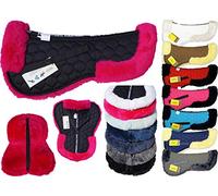 HKM Saddle and bridle real lambskin saddle cushion, taupe, ST, 6821