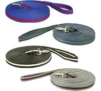 HKM Soft Equestrian Lead Ropes Babyblau/Taupe 800 cm