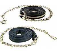 HKM Soft Lead rope with chain Black/Beige 270 cm