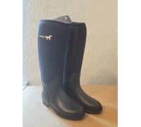 HKM Softopren Boots Atlanta Horse Riding Mucking Out UK 2 EU 34 Black