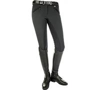 HKM Softshell Riding Trousers Karthingo Easy 3/4 Alos Trim, Women's Size 54, Black/Black