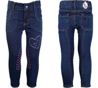 HKM SPORTS EQUIPMENT Bellamonte Horses Unisex Jodhpurs, Unisex_Adult, Trouser, HKM 4057052286827, Denim Blue, 110