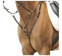 HKM Sports Equipment Breastplate with Martingal, Fittings, Colour Silver Black Pony S
