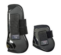 HKM SPORTS EQUIPMENT Genoa Jumping Boots and Fetlock Caps Set of 4 Dark Blue/Black Pony
