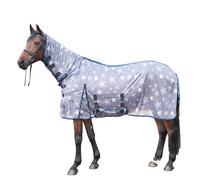 Hkm Stars Combo Fly Rug - Size 5'3 Grey -
