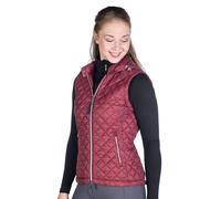 Hkm Stella Quilted Gilet Wine Red Size Uk 16 - UK 16 (XL) · Wine Red
