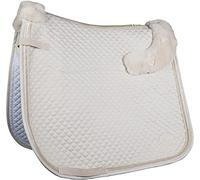 HKM Stockholm 12167 Saddle Pad Teddy Fur 3D Mesh, Beige, DR