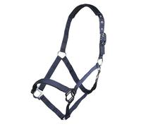 HKM Sydney Style Head collar with soft padding Deep Blue Shetland Pony
