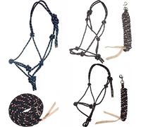 HKM Trust Rope halter set Deep Blue Cob