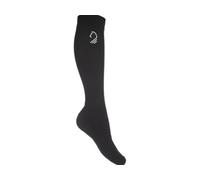 HKM Unisex Amalfi Riding Socks, Black, 3-5