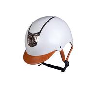 HKM Unisex Edinburgh Riding Helmet, Pearl White, L