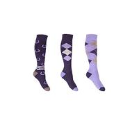 HKM Unisex Kids Cardiff Sock, Purple/Lilac, 5-12 EU