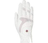 HKM Unisex Professional Air Mesh Riding gloves, White, XXL
