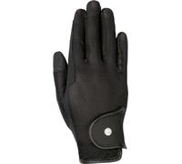 HKM Unisex Summer Style Riding gloves, Black, M