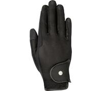 HKM Unisex Summer Style Riding gloves, Black, XL