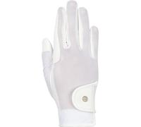 HKM Unisex Summer Style Riding gloves, White, XXL