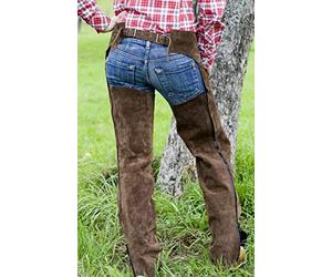 Hkm Western 4384 Western Chaps, Black, S