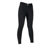 HKM Women's Ari Mid Rise SIL. Full seat Riding Breeches, Black, 34