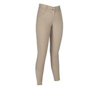 HKM Women's Ari Mid Rise Silicone Full seat Riding Breeches, Beige, 38