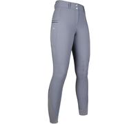 HKM Women's Comfort Flo Style Si. Knee Patch Riding Breeches, Grey, 32