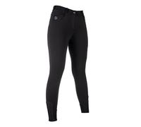HKM Women's Comfort Style Silicone Full seat Riding Breeches, Black, 22
