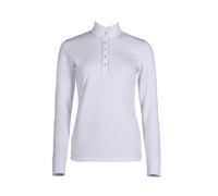 HKM Women's Emilia Long Sleeve Shirt, White, XXL
